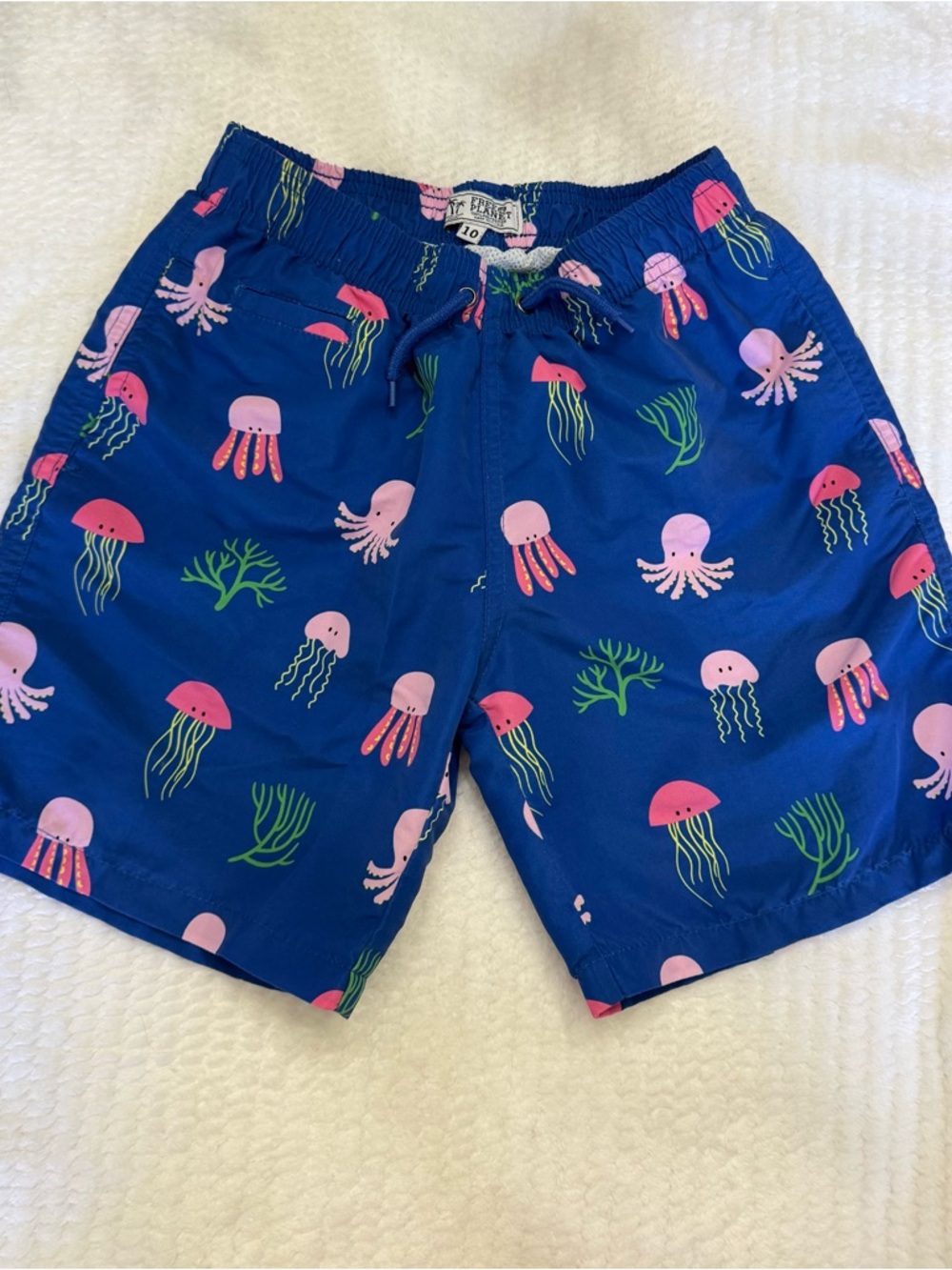 Boys Free Planet Swim Trunks Jellyfish Ocean Size 10